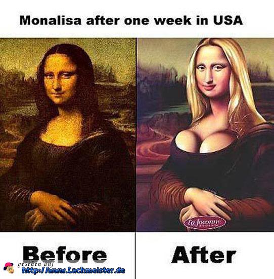 Mona Lisa nach einer Woche USA